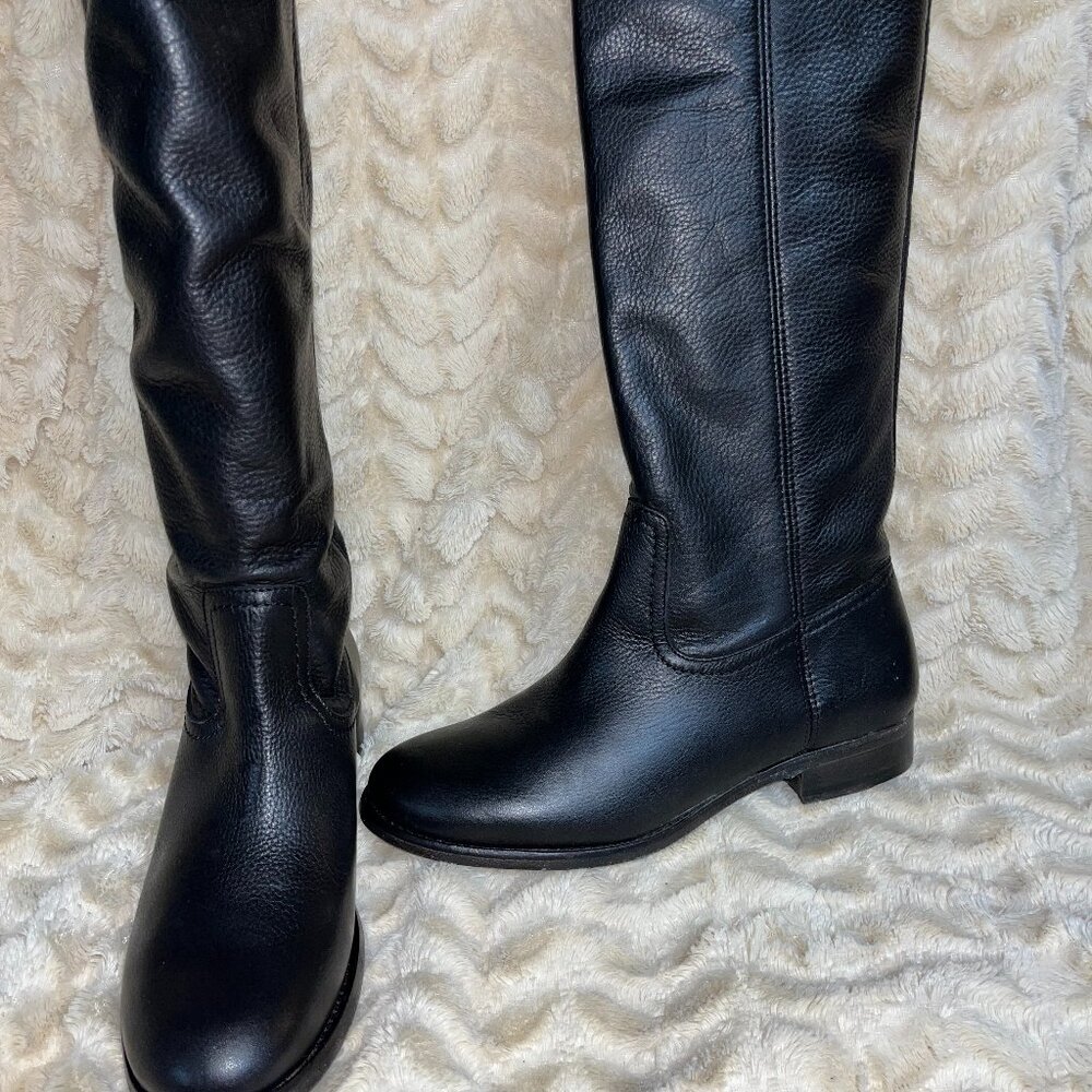 Frye Cara Roper Tall women's boot, size 7.5 M, black leather